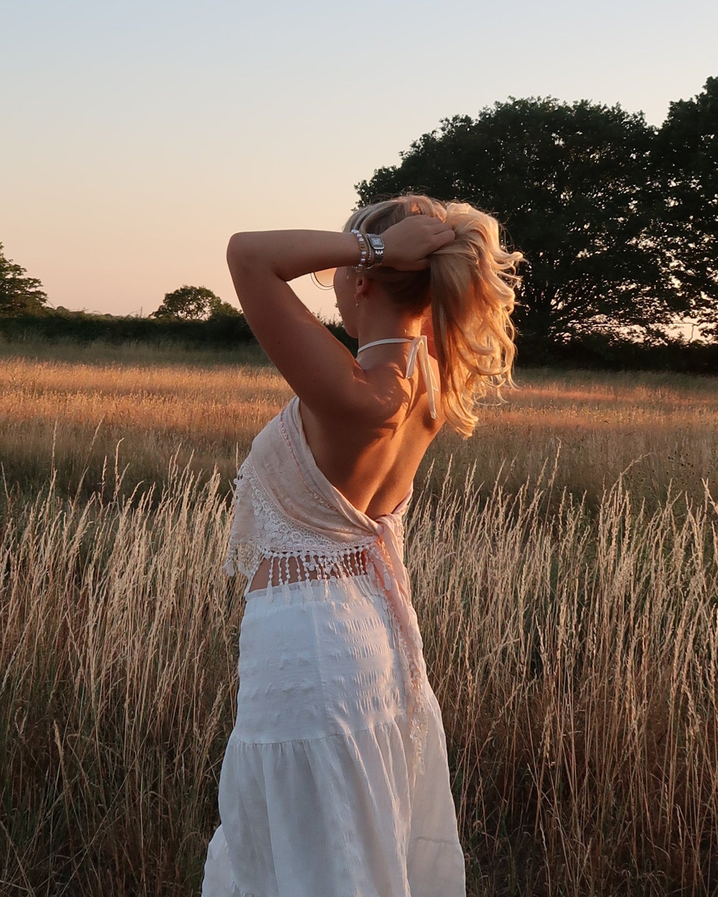 'West Coast' Up-cycled Halter Top