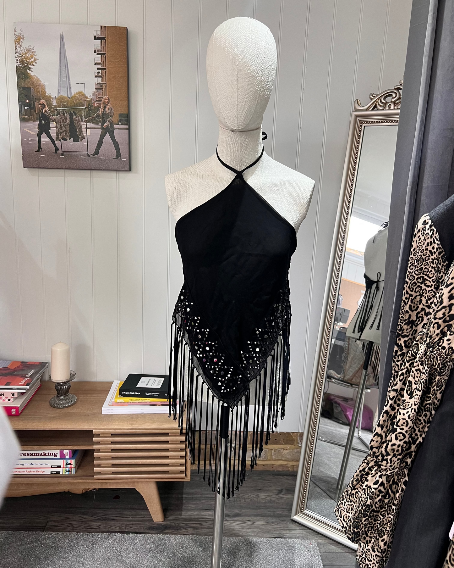 'Bad Reputation' Up-cycled Halter Top