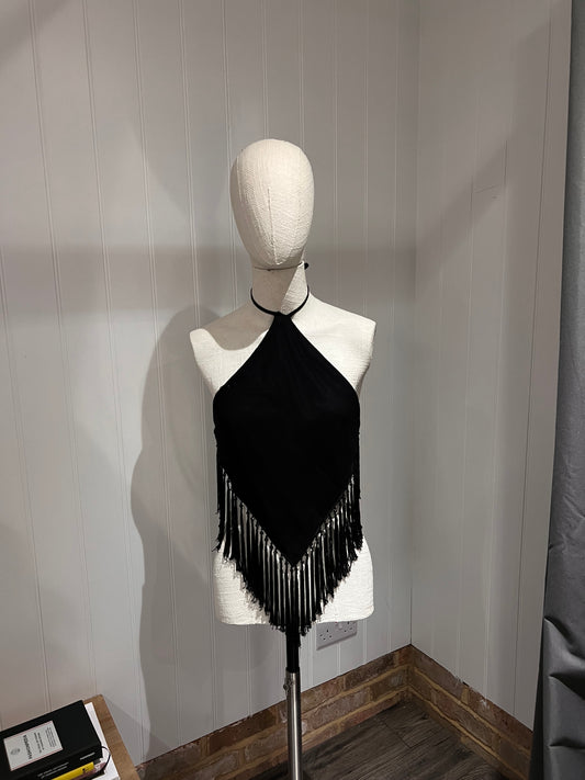 ‘Free Fallin’ Up-cycled Halter Top