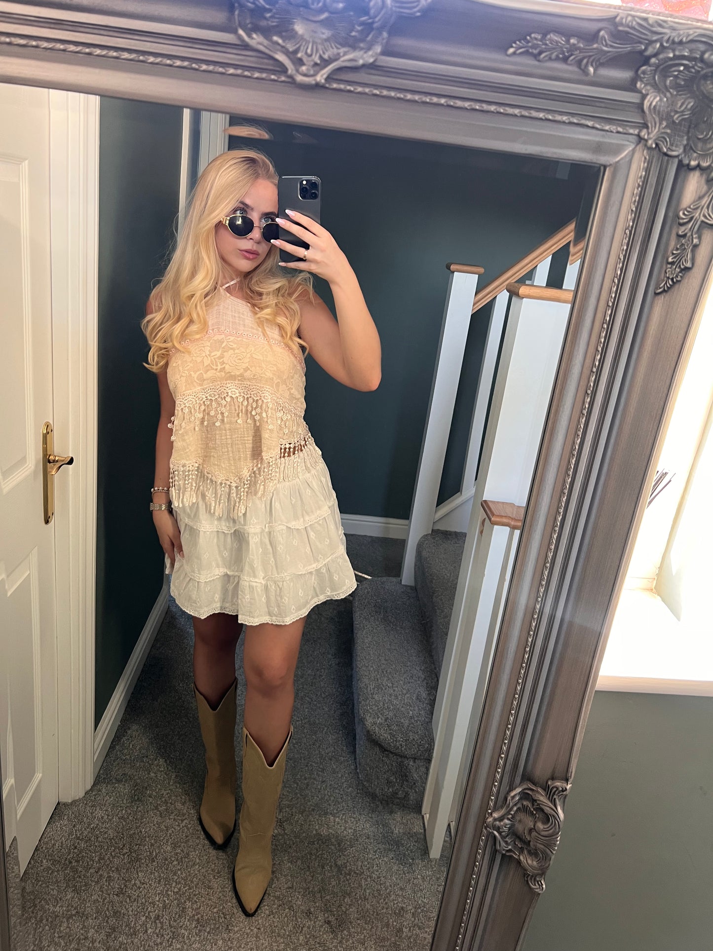 'West Coast' Up-cycled Halter Top